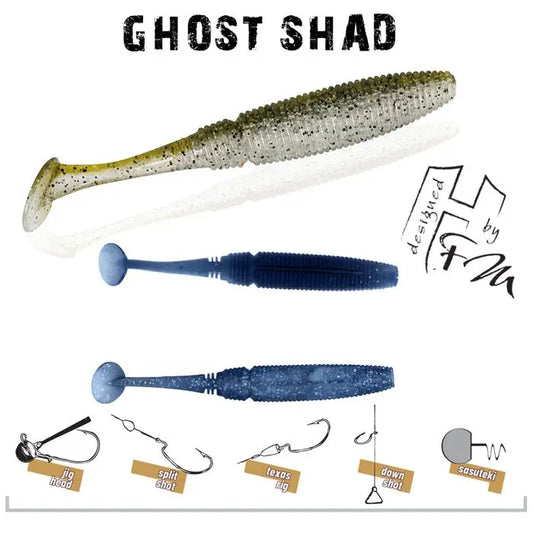 Herakles Ghost Shad 7.5cm Natural Shad