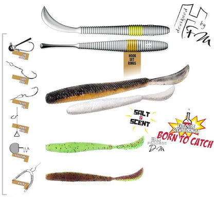 Herakles Leftail Worm 3.4 8.6cm Gp/ch
