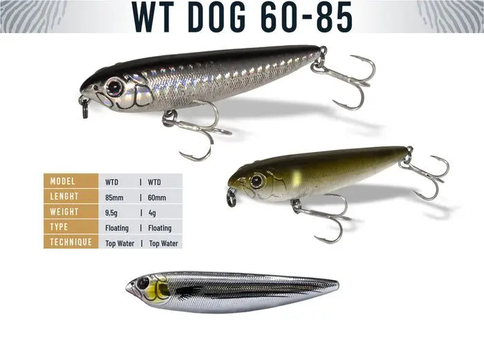 Vobler Herakles Wt-dog 85 8.5cm 9.5gr Live Mullet