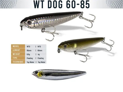 Vobler Herakles Wt-dog 85 8.5cm 9.5gr Live Mullet
