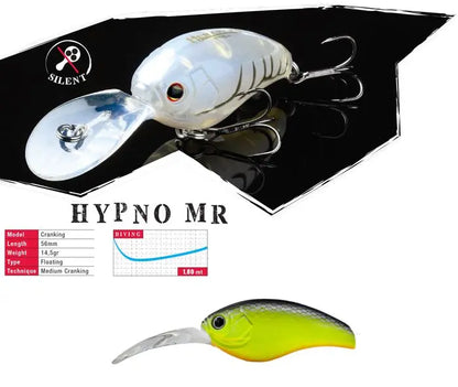 Vobler Herakles Hypno-mr F 5.6cm 14.5gr Chartreuse Black Back