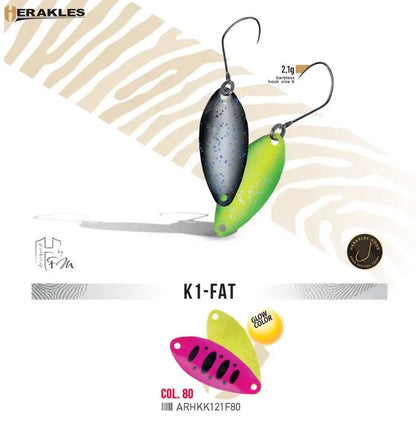 Oscilanta Herakles K1 Fat 2.1gr Culoare 80 Glow