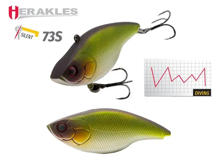 Vobler Herakles Blaze Rattle 73 Silent S 7.3cm 17gr Matt Green Shinner