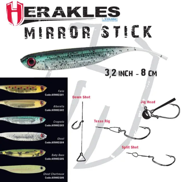 Herakles Mirror Stick Shad 3.2 8.1cm Fario