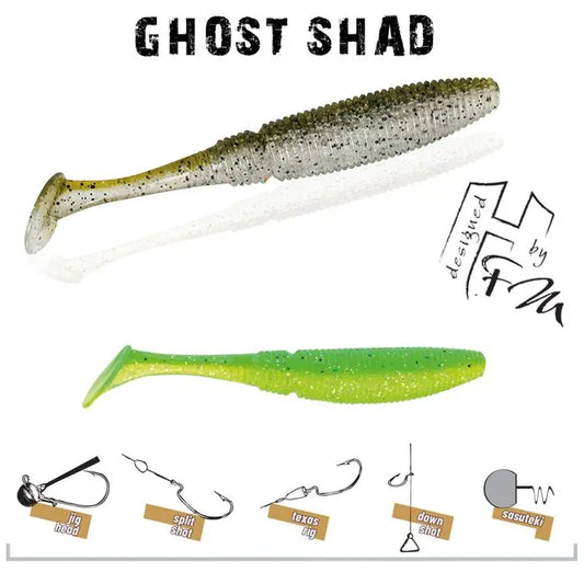Herakles Ghost Shad 13cm Lemon Shad