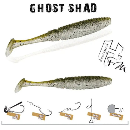 Herakles Ghost Shad 13cm Green Shad