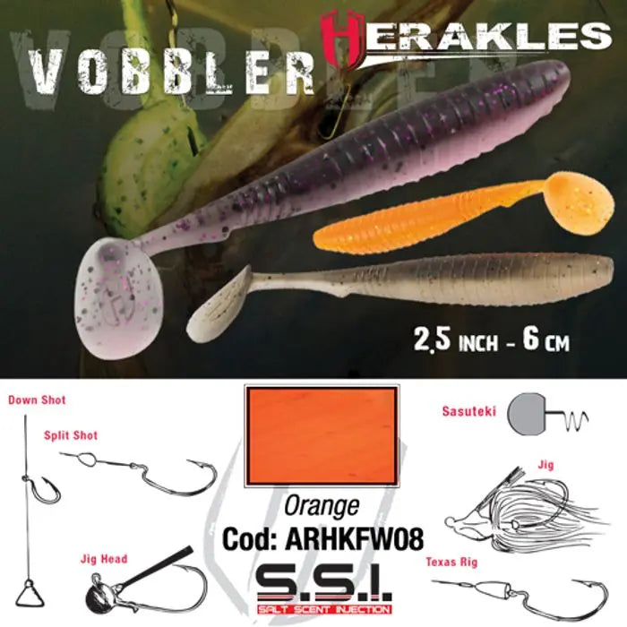 Shad Herakles Vobbler 2.4 6cm Orange