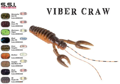 Herakles Viber Craw 3.5 8.9cm Pb Purple Flk