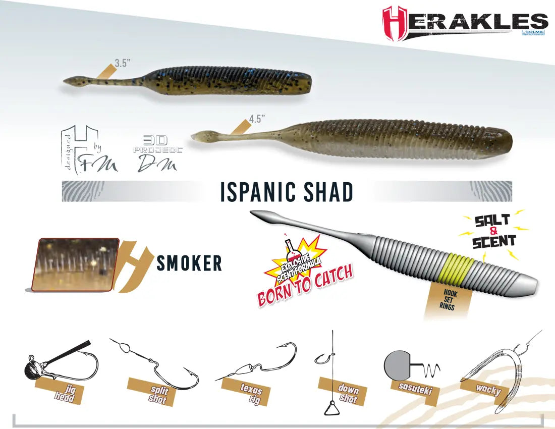 Shad Herakles Ispanic 4.5 11.4cm Smoker