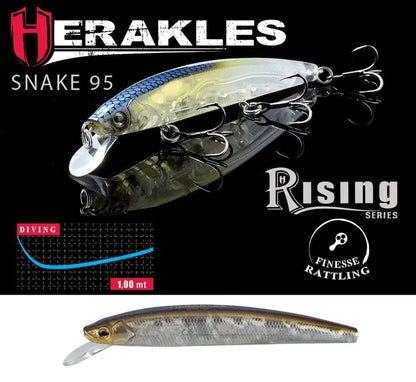 Vobler Herakles Snake 95sp 9.5cm 9gr Alburno Flash