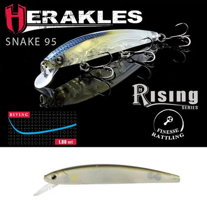 Vobler Herakles Snake 95f 9.5cm 8.8gr Ghost Ayu