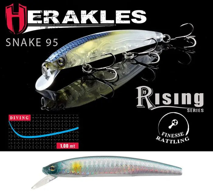 Vobler Herakles Snake 95sp 9.5cm 9gr Acciuga