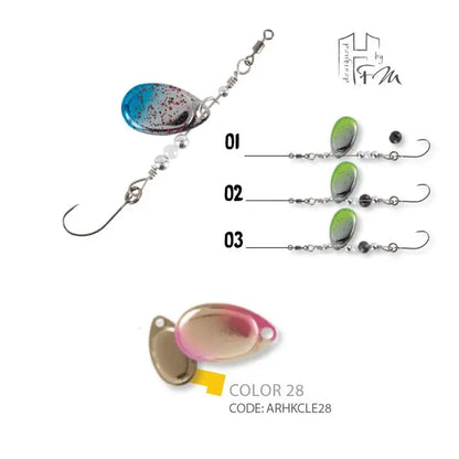 Rotativa Herakles Clever Spin 1.5gr Culoare 28 Golden Trout