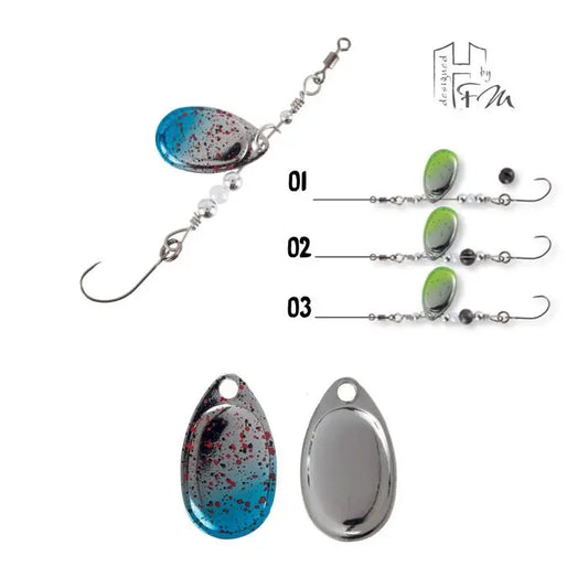 Rotativa Herakles Clever Spin 1.5gr Culoare 35 Skynet Silver