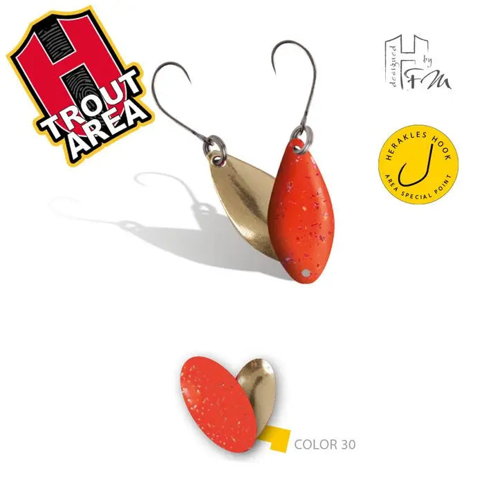 Oscilanta Herakles Spike 1.0gr Culoare 30 Orange/gold