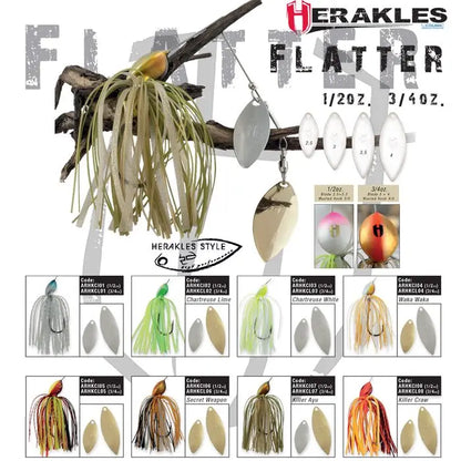 Spinnerbait Herakles Flatter 1oz 28gr Killer Craw