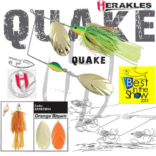 Spinnerbait Herakles Quake 1 1/2oz 42gr Orange/brown