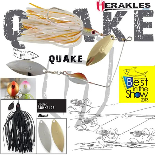 Spinnerbait Herakles Quake 5/8oz 17.5gr Black