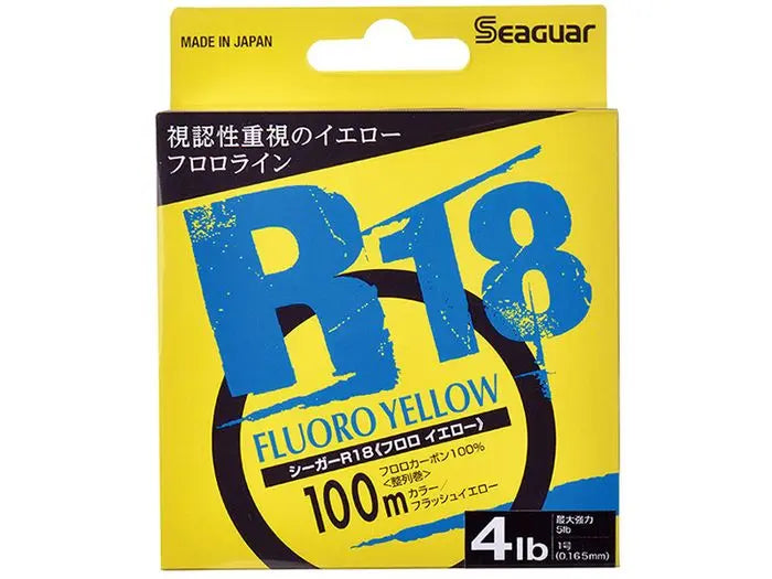Seaguar R18 Fluoro Yellow 100m #1.0 - 0.165mm - 5lb
