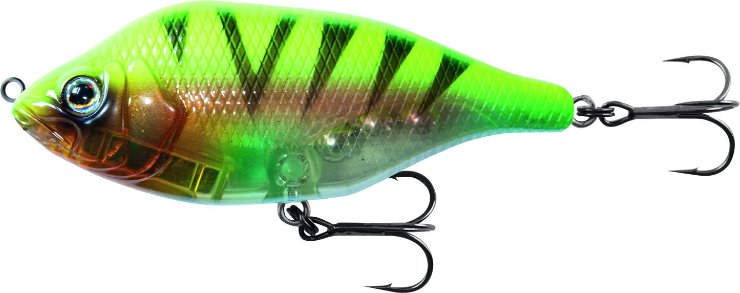 Fox Rage Hitcher Jerk &amp; Twitch 80mm lipless sinking UV Sun Tiger 21g.