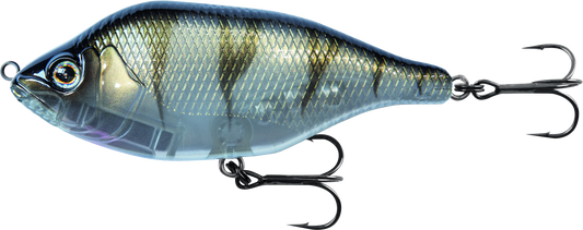 Fox Rage Hitcher Jerk &amp; Twitch 80mm lipless sinking UV Striped Shiner 38g.