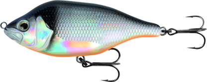 Fox Rage Hitcher Jerk &amp; Twitch 80mm lipless sinking UV Silver Baitfish 21g.
