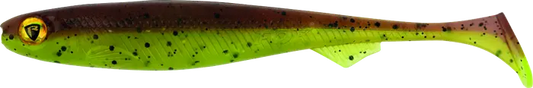 Fox Rage Slick Shad Packs 7cm 2.75in UV green pumpkin 5pcs 20g.