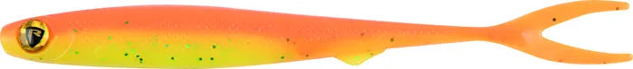 Fox Rage Slick Finesse Super Soft 11cm 4.5in UV Orange Chartreuse 40pcs 5g.
