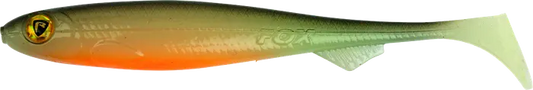 Fox Rage Slick Shad 11cm 4.25in 4in UV Hot Olive 40pcs 8g.