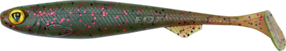 Fox Rage Slick Shad Packs 9cm 3.5in UV Motoroil 5pcs 41g.
