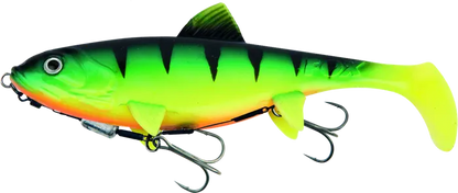 Fox Rage Replicant 23cm 9in Shallow 125g UV Firetiger 150g.