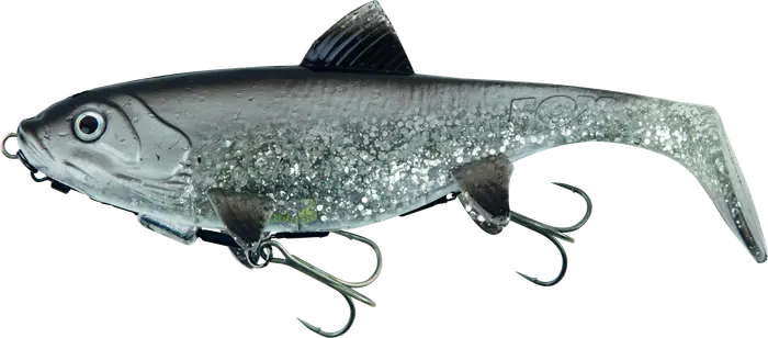 Fox Rage Replicant 18cm 7in Shallow 65g UV Silver Bait Fish 78g.