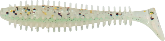 Fox Rage Spikey Shad UV Salt &amp; Pepper 12cm 4.75in 35pcs 10g.