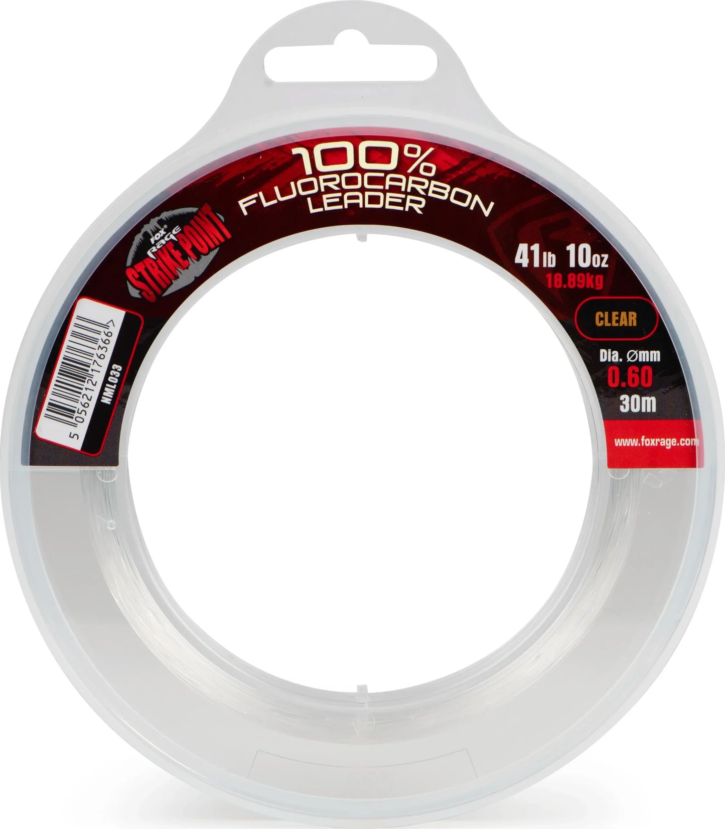 Fox Rage Strike Point Fluorcarbon Leader 0.90mm 79.37lb 20m 74g.