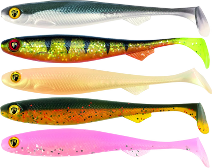 Fox Rage Slick Shad 7cm 2.75 UV mixed Colour Pack 5pcs 22g.