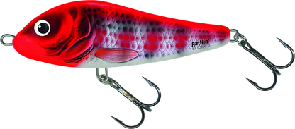 Salmo Rattlin' Slider Sinking 11cm Holo Red Head Striper 72g.