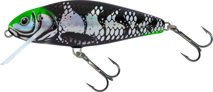 Salmo Perch Floating 12cm Holo Dark green Head 68g.