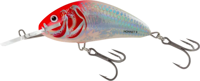 Salmo Hornet Floating 9cm Floating Holo Red Head 58g.