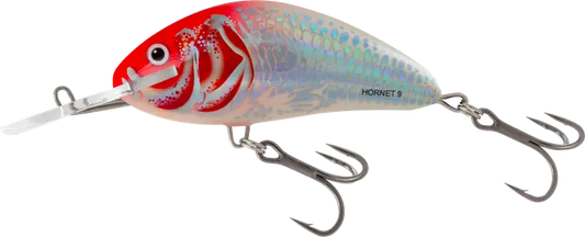 Salmo Hornet Floating 9cm Floating Holo Red Head 58g.
