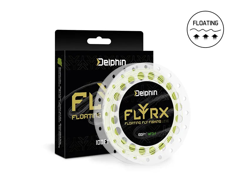 Fir împletit pentru pescuit la muscă Delphin FLYRX WF4-F / 100 FT