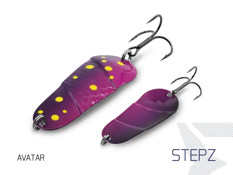 Lingură Delphin STEPZ StripSCALE 10g TROUTY Hook #2