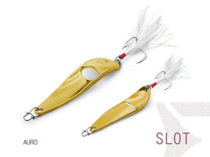 Lingura oscilantă Delphin SLOT 15g BLACK NICKEL hook #4