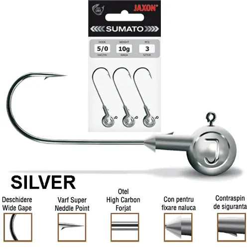 Jaxon Jig Sumato Silver 5/0-20gr