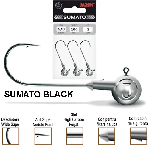 Jaxon Jig Sumato Black 8/0-80gr