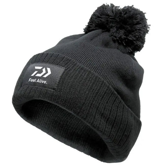 Daiwa Caciula Feel Alive Bobble Hat Black
