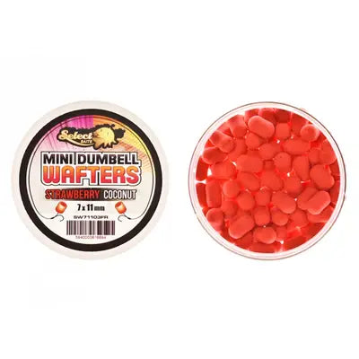 Select Baits Mini Dumbells Wafters Strawberry And Coconut 7 X 11mm