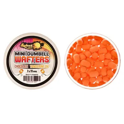 Select Baits Mini Dumbells Wafters Chocolate And Tangerine Oil 7 X 11mm