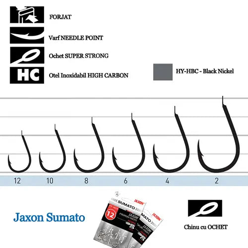 Jaxon Carlige Sumato Chinu Cu Ochet Nr 6 Negru