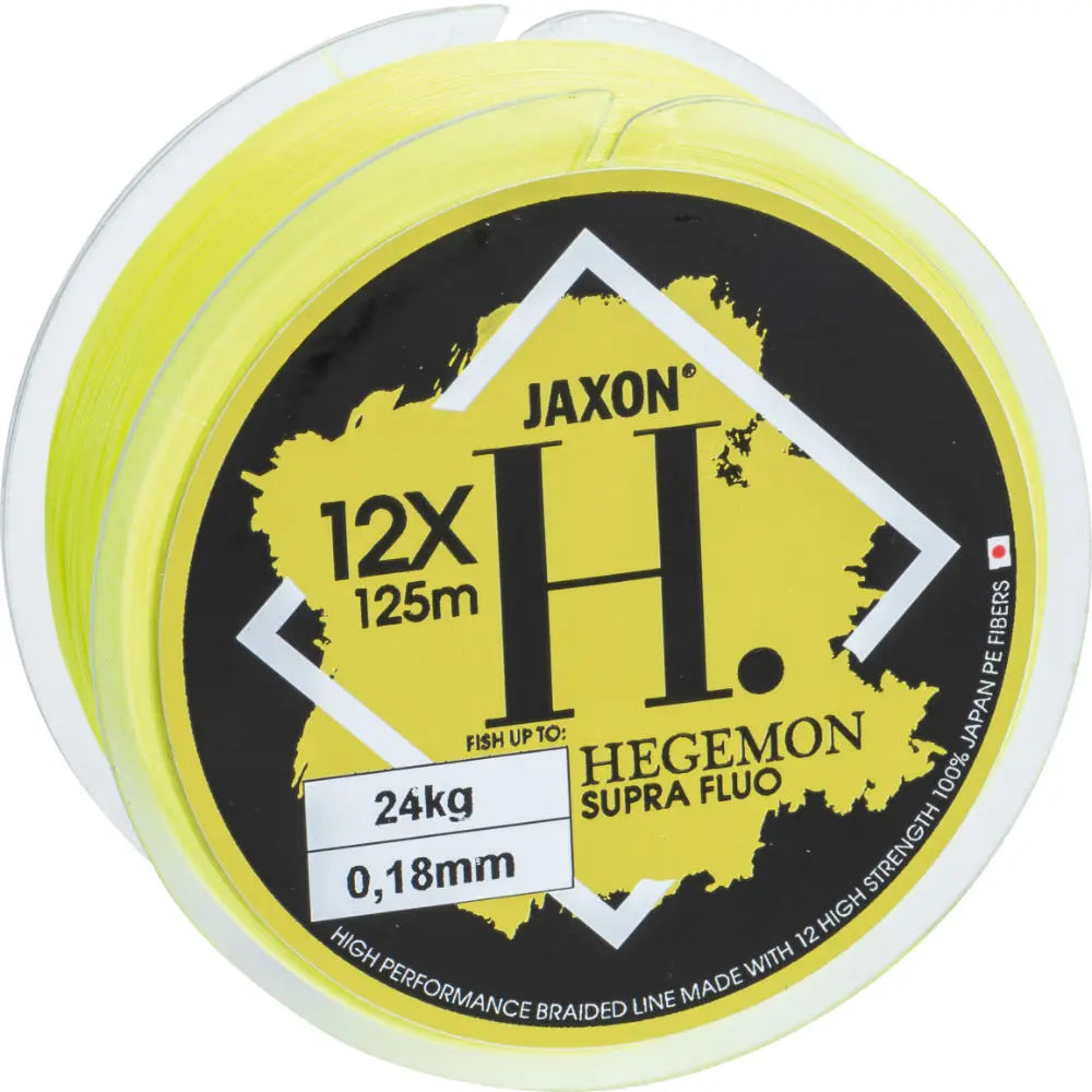 Jaxon Fir Textil Hegemon Supra 12x Fluo 125m 0.10mm 8kg