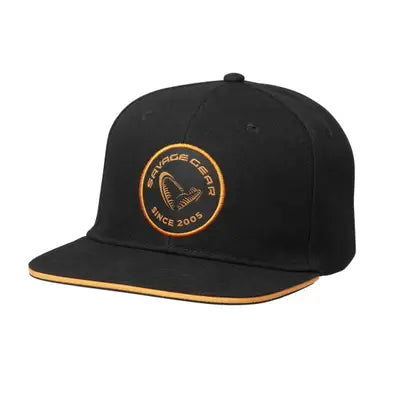 Savage Gear Badge Flatbill Cap Black Orange